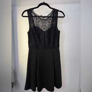 Francesca's Collections Black Lace Dress